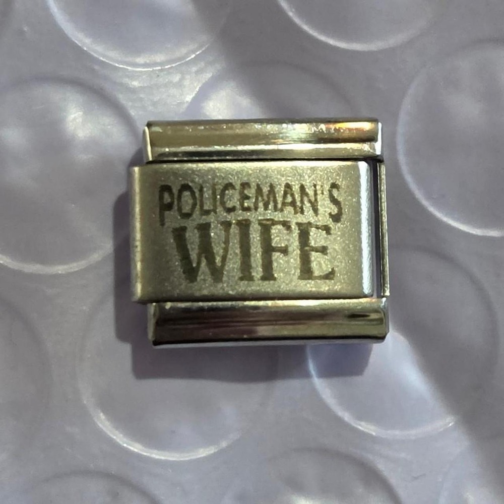 Policeman's Wife Italian Charm
